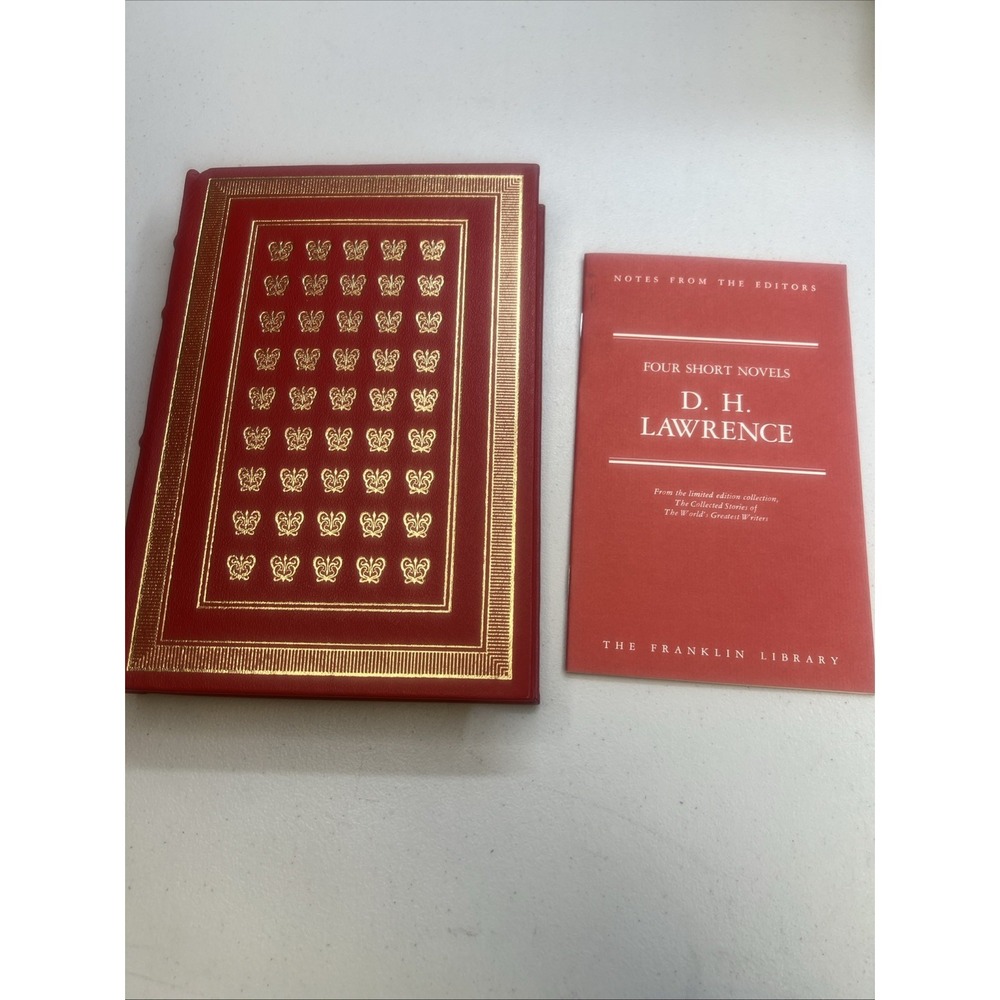D H Lawrence Four Short Novels illustrated Leather fine binding